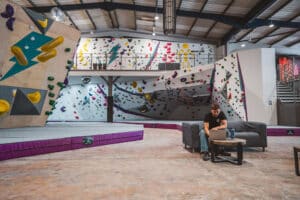 A bouldering facility in Swansea.